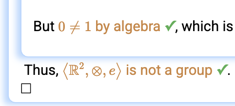 Group theory proof snippet